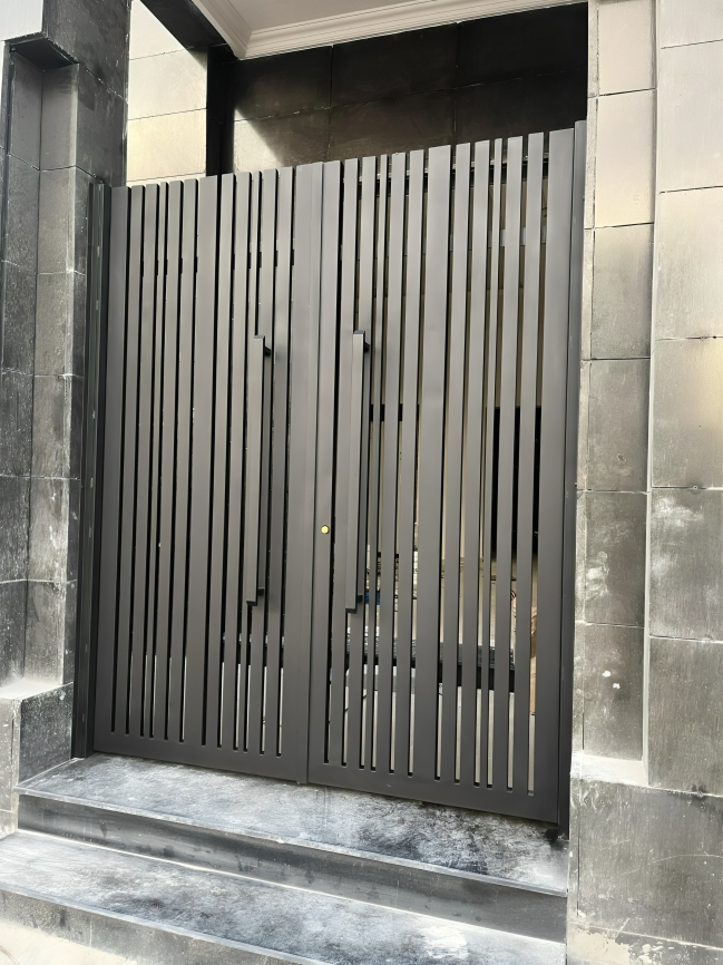 Iron fence doors