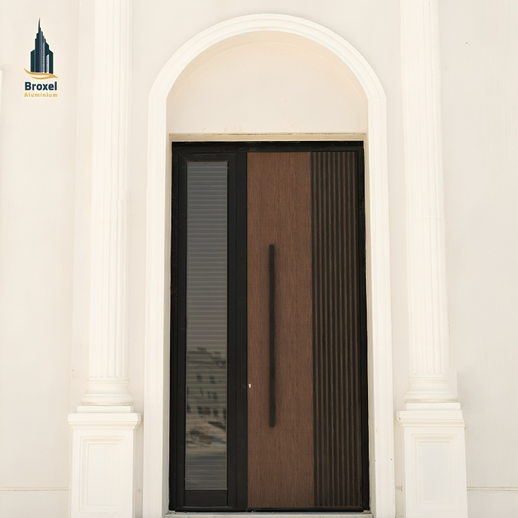 Aluminum entrance door